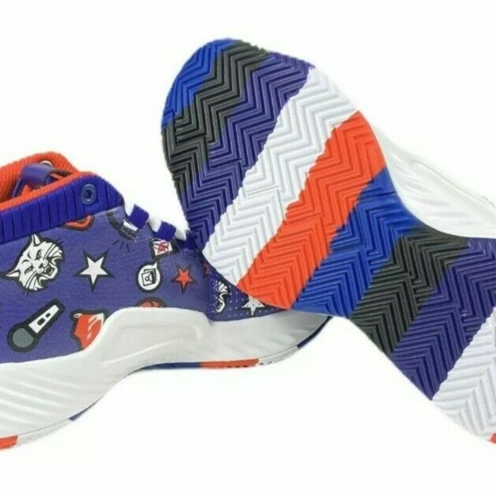 Adidas DAME 5 Basketball Shoes Purple LE Print - Picture 6 of 12
